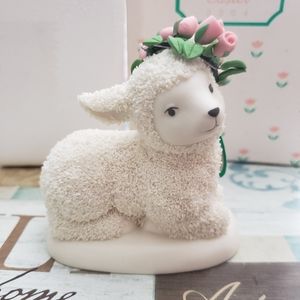 Collectible Porcelain Resting Lamb